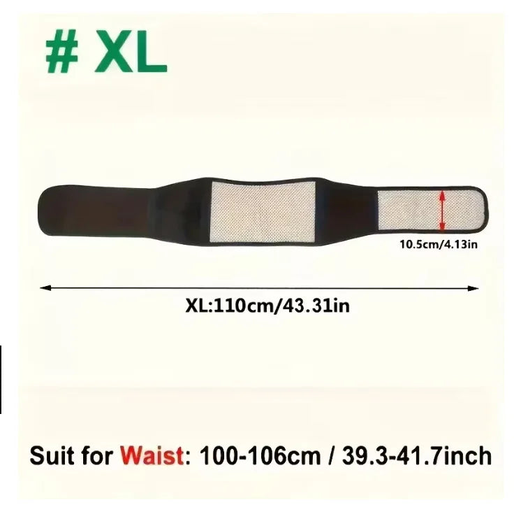 Adjustable 20-Magnet Self-Heating Magnetic Therapy Belt for Back and Waist – Sports Support & Waist Massage Belt2027