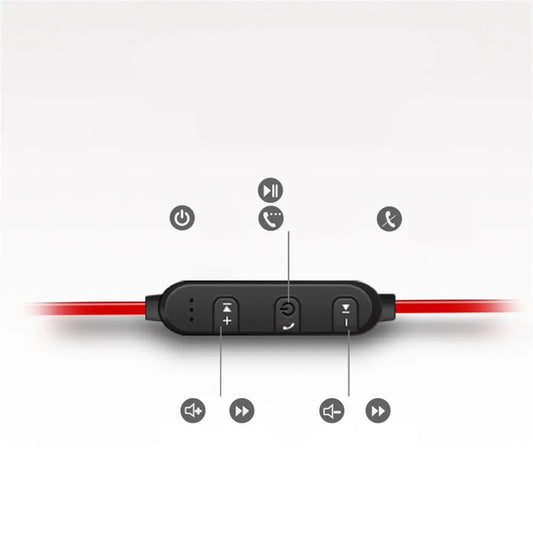 Rt558 Wireless Anti-lost Headset Wire-controlled Call Music Earplugs In-ear Bluetooth-compatible Sports Earphones