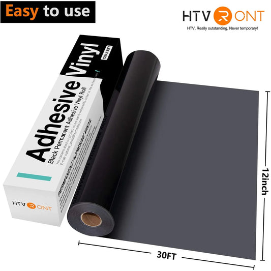 HTVRONT 12"X30ft/30x900cm Multi Colors Permanent Adhesive Vinyl Roll for Cricut Craft Cutter DIY Cup Glass Case Decor Stickers