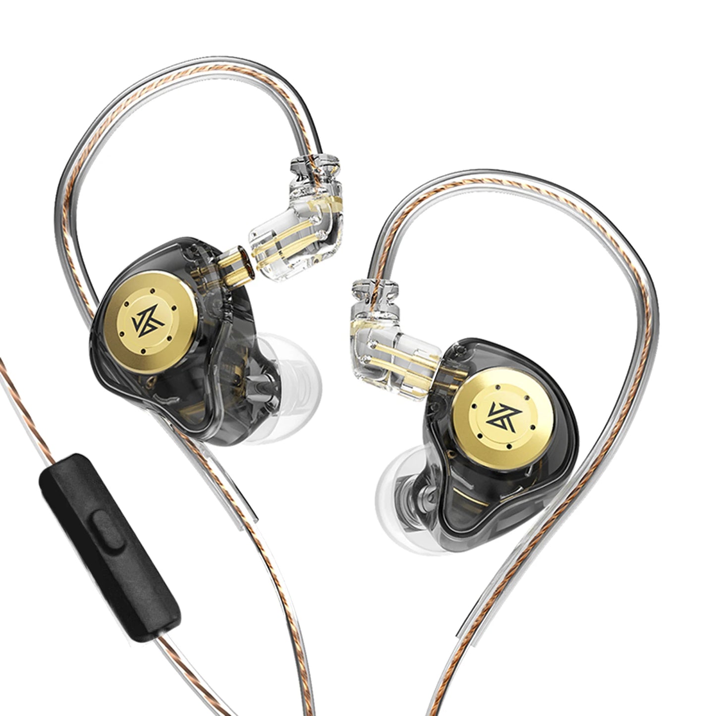 KZ EDX Pro in-Ear Stage Monitor Headphone Dual Magnetic Dynamic Unit Earphone Shock Bass Earbuds Wired Headset (No Mic)