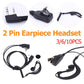 2Pin PTT MIC Earpiece Headset Interphone Earphone 3-10PCS Earpiece Walkie Talkie Headset with Microphone Walkie Talkie Headphone