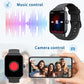 2025 Alexa-Compatible Smart Watch: Wireless Calling, Step Counter & Long Battery, Square Screen Silicone Strap for Men Women