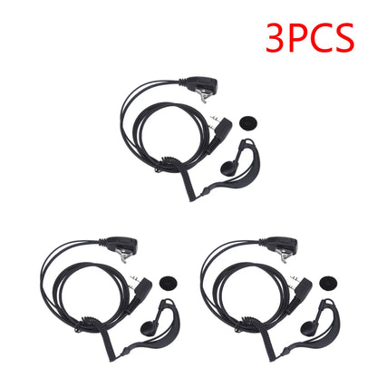 2Pin PTT MIC Earpiece Headset Interphone Earphone 3-10PCS Earpiece Walkie Talkie Headset with Microphone Walkie Talkie Headphone