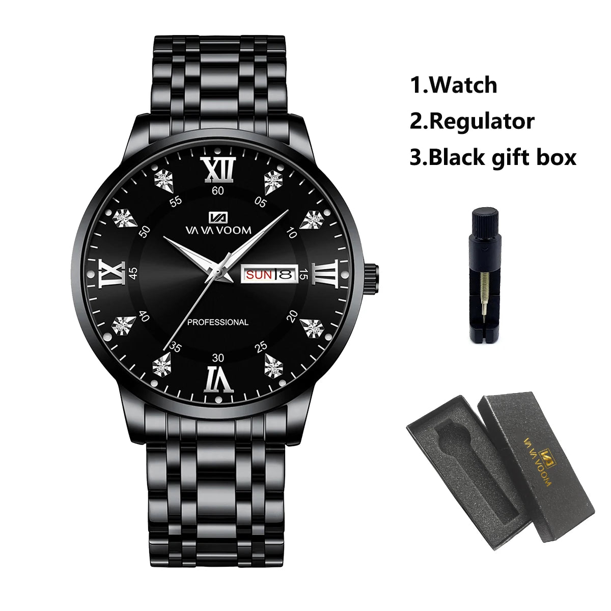 2025 New Man Watch VA VA VOOM Top Brand Luxury Fashion Diver Men Waterproof Clock Sport Watch Men Quartz Watch Relogio Masculino