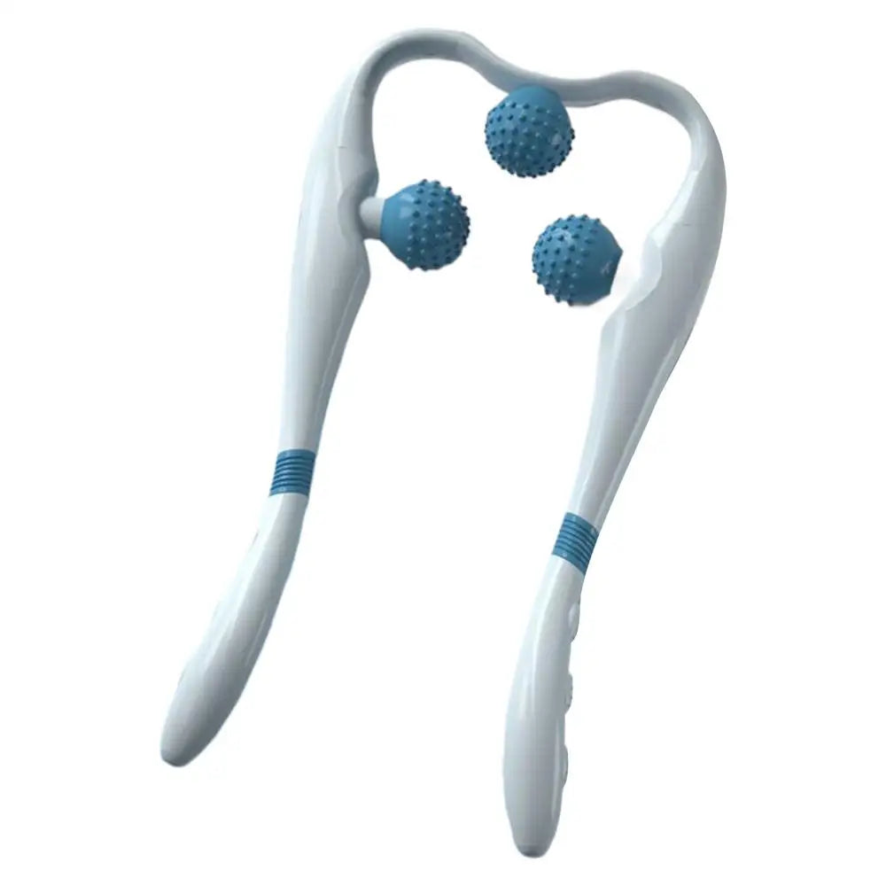 Massage Roller For Neck Handheld Neck Relief Massager Handheld Cervical Relaxer With 3 Balls Portable Electric Massaging Tool