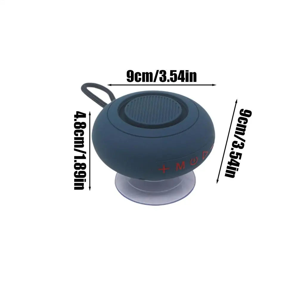 Waterproof Speaker Portable Audio Sounder With Subwoofer Stereo Bass Wireless Bathroom Audio Speaker For Kitchen Travel Outdoor
