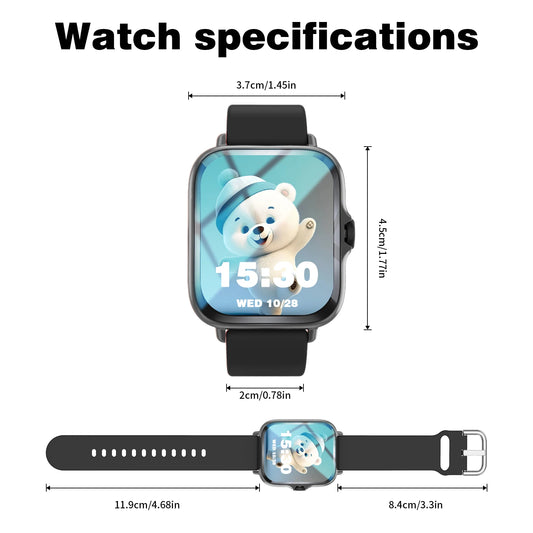 Smartwatch has call function, message notification, ultra-thin design, compatible with Android and iPhone, neutral gift, multipl