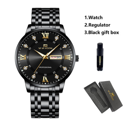 2025 New Man Watch VA VA VOOM Top Brand Luxury Fashion Diver Men Waterproof Clock Sport Watch Men Quartz Watch Relogio Masculino