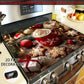 1pc 28.3x20.5 2D Christmas Stove Cover: Anti-Slip Heat-Resistant for Home Appliances & Kitchen Decor