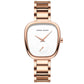 2025 New Women's Quartz Wristwatch 34mm Wine Barrel Rose Gold Black Stopwatch Fashionable Minimalist Style Oval Women's Watches