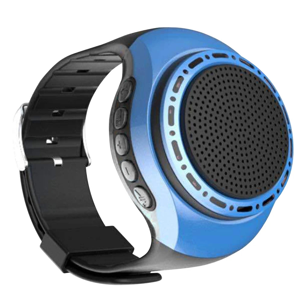 Portable Wrist Watch Speaker 500mAh Bluetooth-compatible Sports Music FM Radio USB Rechargeable Music FM Radio Box
