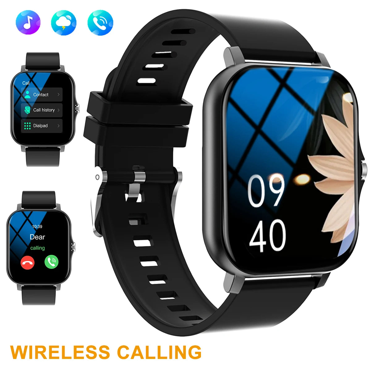 Smart watch, call, message reminder, compatible with iPhone/android mobile phone, smart sports watch suitable for men and women