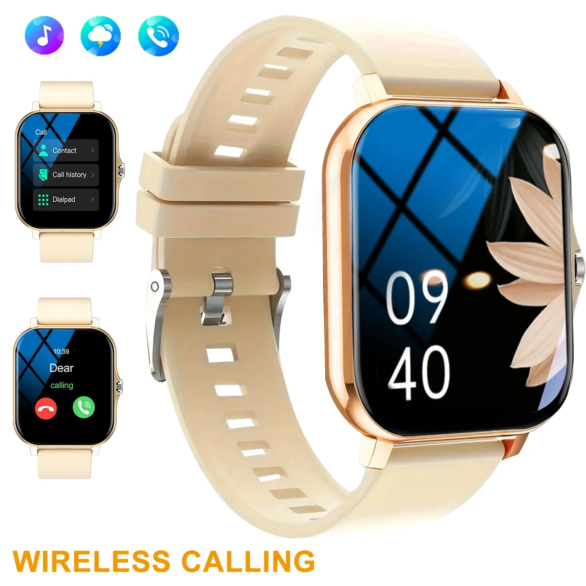 Smart watch, call, message reminder, compatible with iPhone/android mobile phone, smart sports watch suitable for men and women