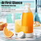 500ml Portable Wireless Blender Rechargeable Electric Fruit Juicer Machine Personal Blender for Juices Shakes Smoothies