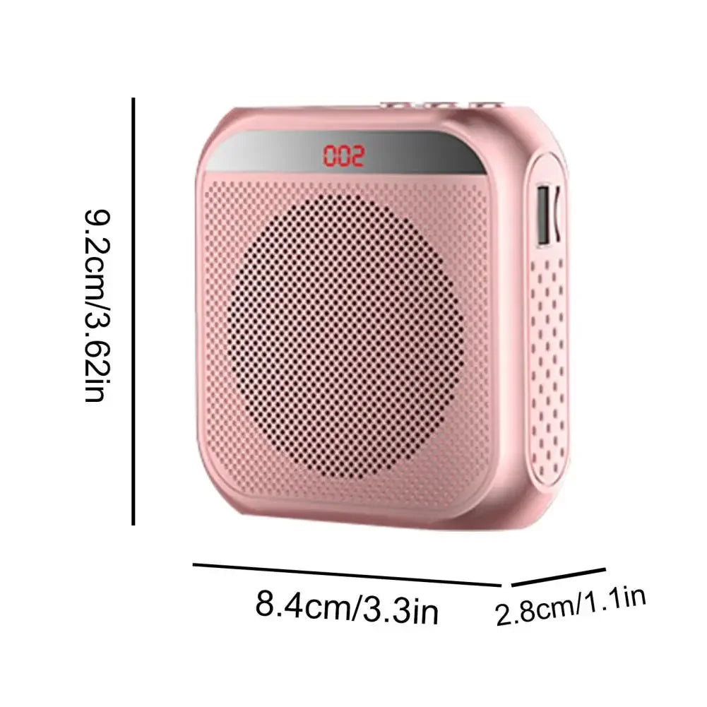 2200mA Portable Voice Amplifier Megaphone For Teachers 8W Rechargeable Audio Speaker Loudspeaker With Microphone for Tour Guide
