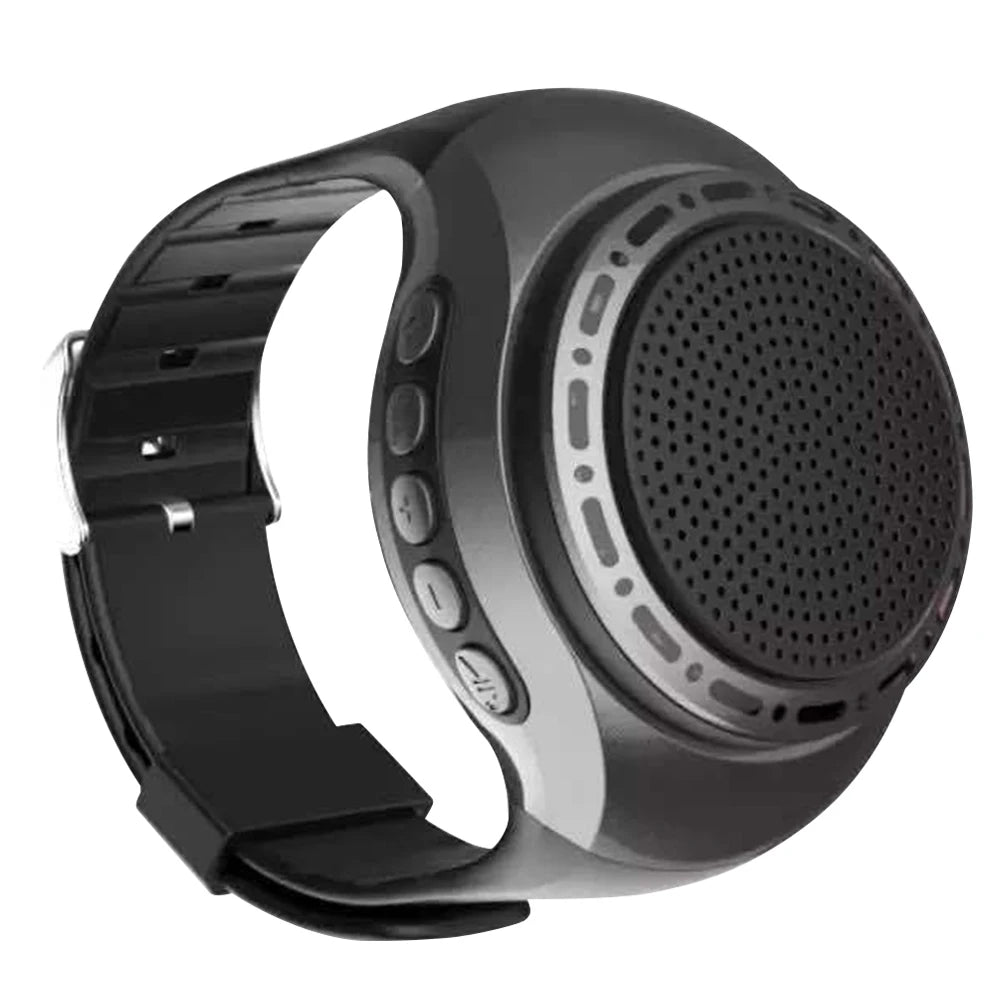 Portable Wrist Watch Speaker 500mAh Bluetooth-compatible Sports Music FM Radio USB Rechargeable Music FM Radio Box