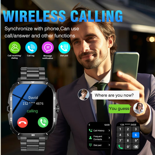 Call Answer Message Smartwatch 2025, Fitness Tracker Pedometer Health Monitoring