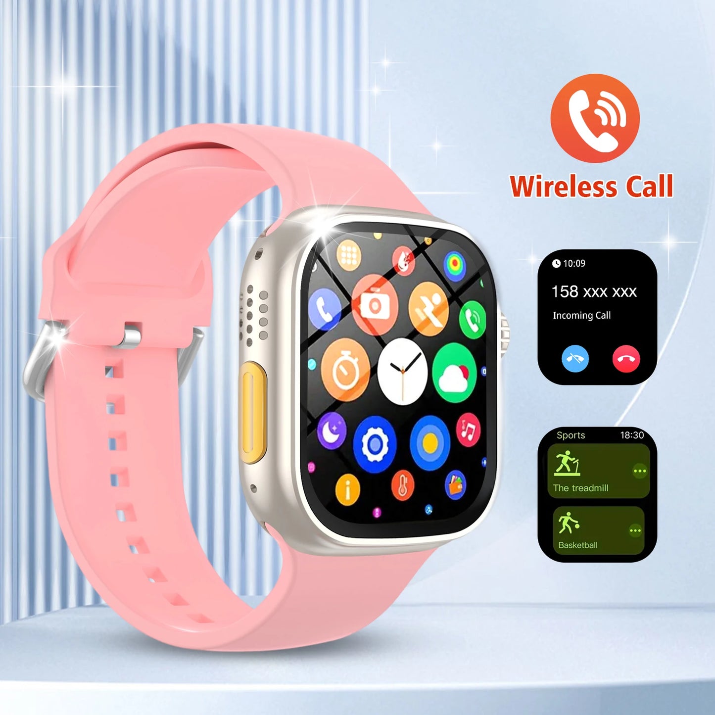 2025 Smartwatch with Call Message, Heart Rate Monitor, Sports Pedometer & Sleep Tracking