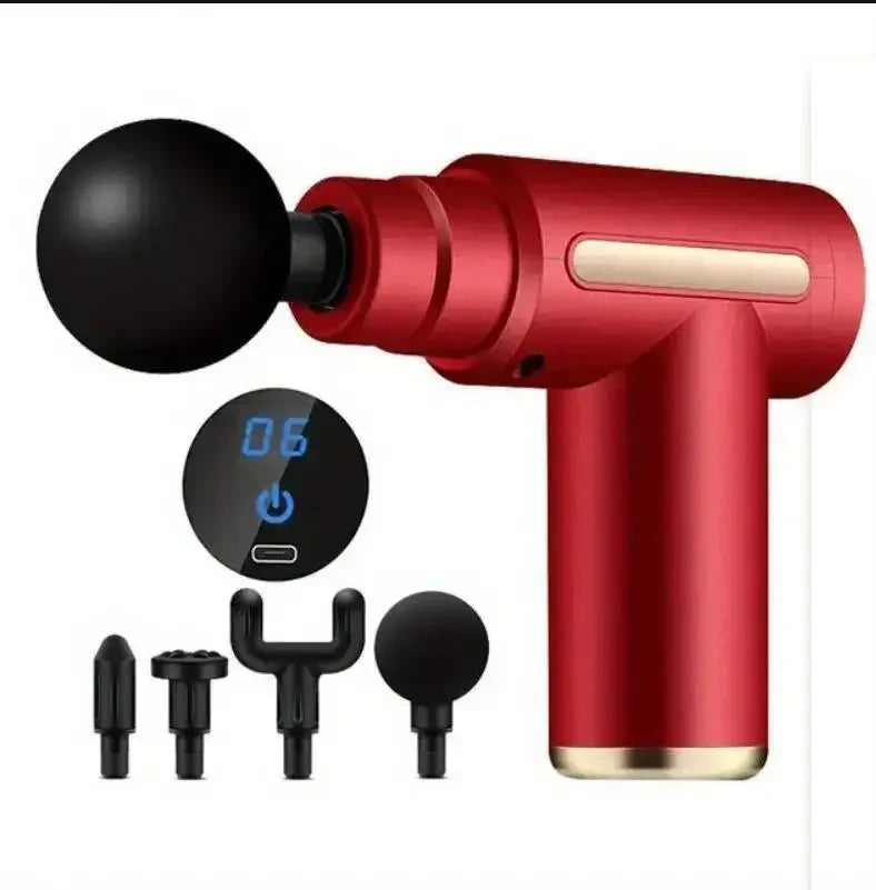 Hot Sale Portable Fascia Gun Vibration Massage Gun For Body Neck Back Deep Muscle Relaxation Fitness Slimming One Head
