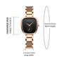 2025 New Women's Quartz Wristwatch 34mm Wine Barrel Rose Gold Black Stopwatch Fashionable Minimalist Style Oval Women's Watches