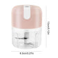 Portable Meat Grinder Mini Electric Garlic Chopper USB Rechargeable 250ML Mini Food Chopper Herb Veggie Cutter Blender Processor