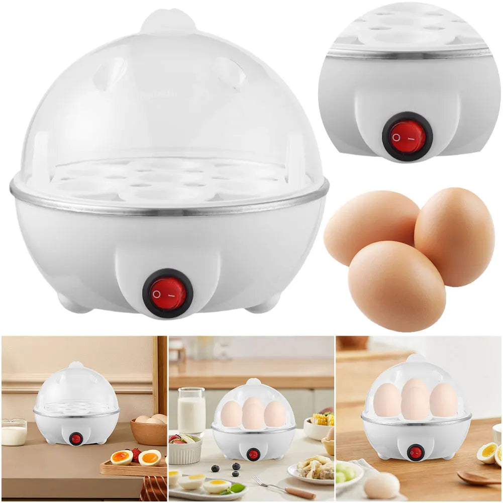 Egg Cooker Auto Shut-Off Boiled Egg Machine Multi-Functional Smart Egg Maker Egg Poacher for Hard Soft Boiled Eggs