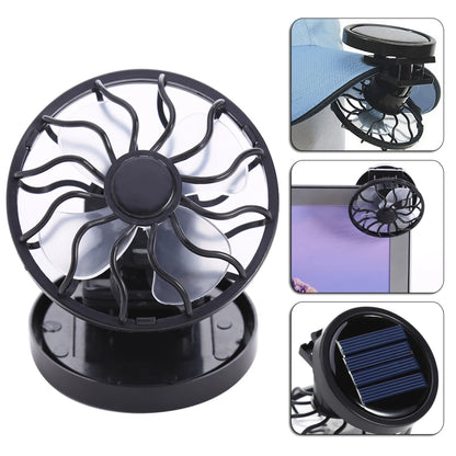 Portable Mini Solar Powered Clip Fan Mountain Climbing Camping Wilderness SurvivalSummer Hat Cap Clip Cooler Fan