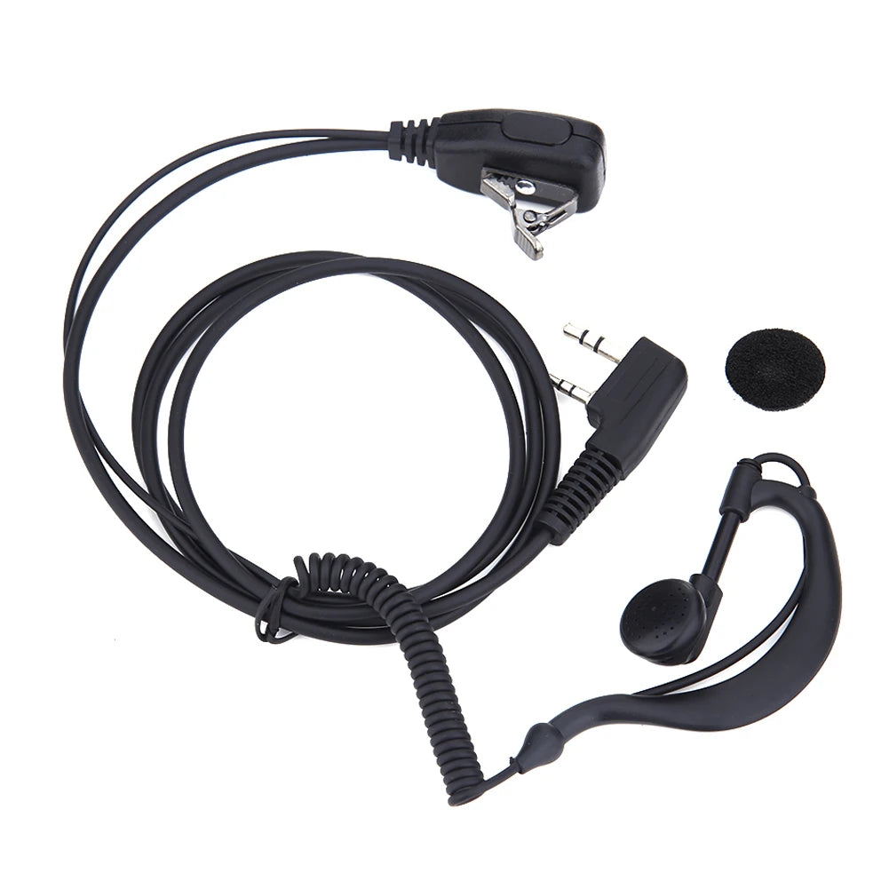 2Pin PTT MIC Earpiece Headset Interphone Earphone 3-10PCS Earpiece Walkie Talkie Headset with Microphone Walkie Talkie Headphone