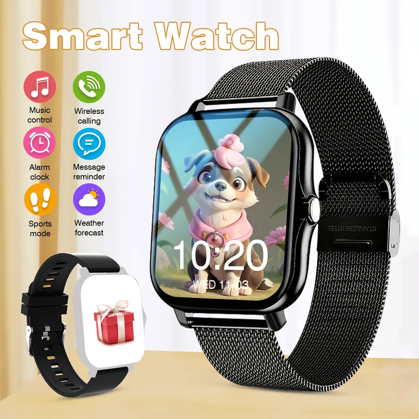 Wireless call function, compatible with Android and iPhone, sports watch, a variety of sports fitness tracking, application cont