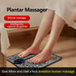 EMS Massage Pad 8 Modes Foot Circulation Massager USB Rechargeable Leg Muscle Stimulator Remote Control for Relax Feet and Legs
