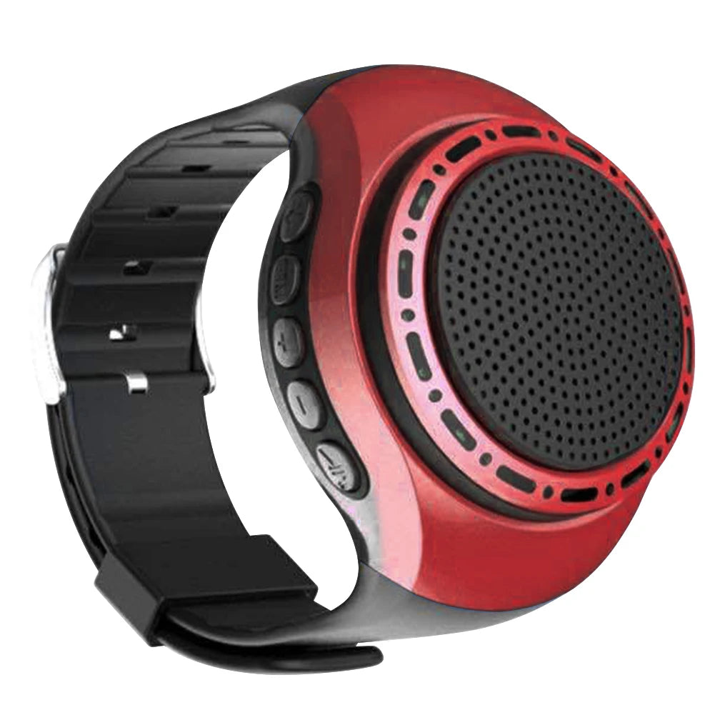 Portable Wrist Watch Speaker 500mAh Bluetooth-compatible Sports Music FM Radio USB Rechargeable Music FM Radio Box