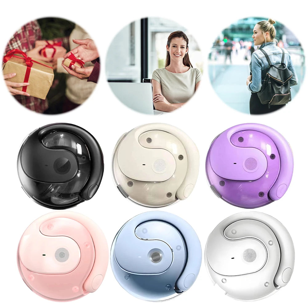 Language Translator Headphones Supports 144 Languages Simultaneous Interpretation Earphone Ear Hanging Headphone for Travelers