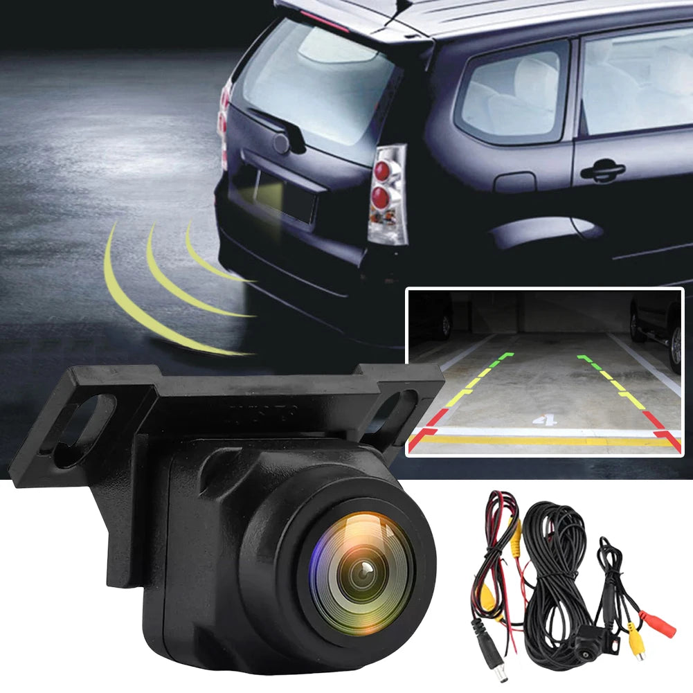 Car Backup Camera Rear View Camera 1080P AHD Wide Angle Adjustable Vehicle Small Reversing Camera Night Vision Reverse Camera