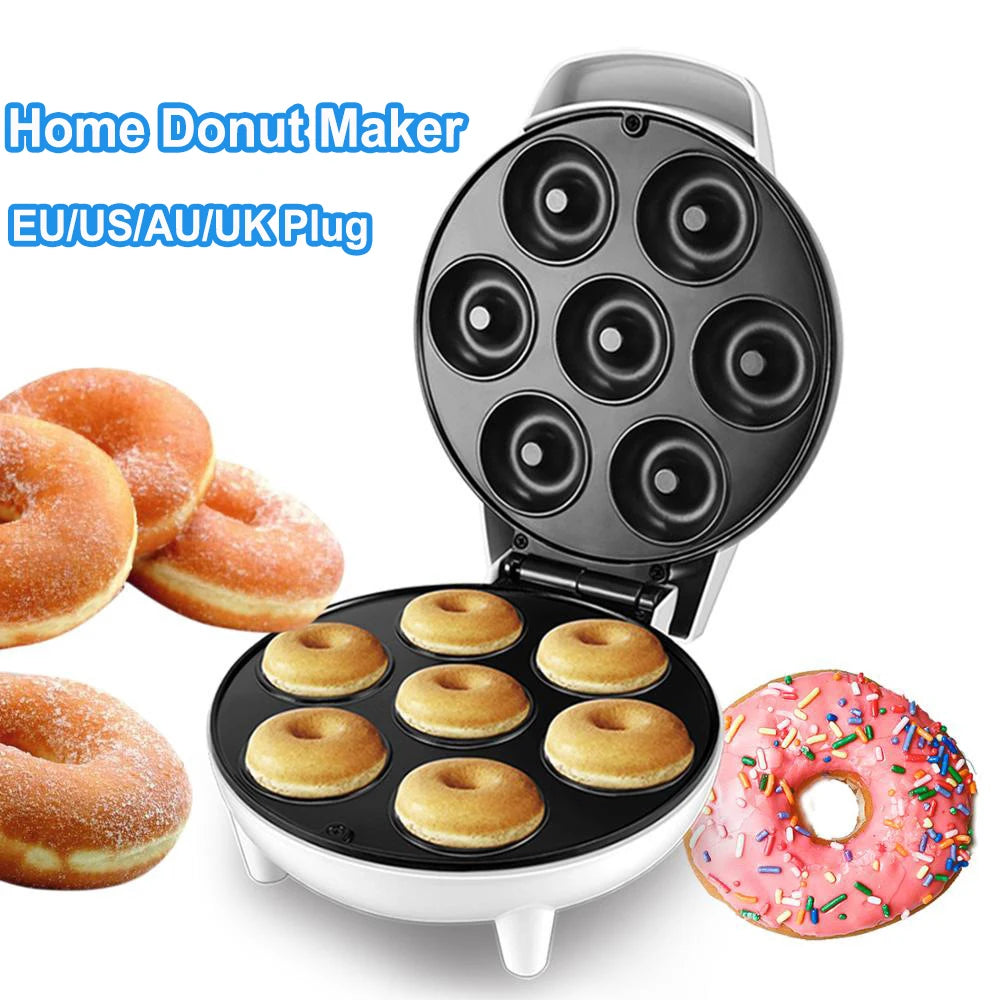 1200w High-power Electric Donut Machine Home Multi-functional Automatic Heating Egg Cake Bread Baking Machine Breakfast Machine