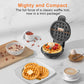 Crownful 350W Mini Waffle Maker Electric Breakfast Maker Multi Functional Sandwich Cake Maker Dessert Cooking Machine Toaster