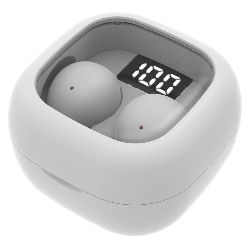 SK19 Super bass Earphones TWS Wireless Bluetooth Headset With Mic Smart Touch Headphones Invisible Mini Noise Reduction Earbuds