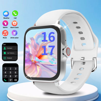 Smartwatch has call function, message notification, ultra-thin design, compatible with Android and iPhone, neutral gift, multipl
