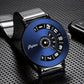 Men's Novelty Watch with Unique Roulette Design and Waterproof Functionality