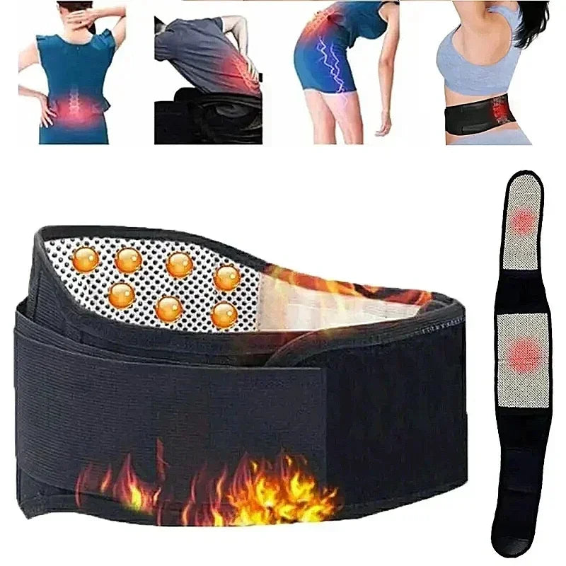 Adjustable 20-Magnet Self-Heating Magnetic Therapy Belt for Back and Waist – Sports Support & Waist Massage Belt2027