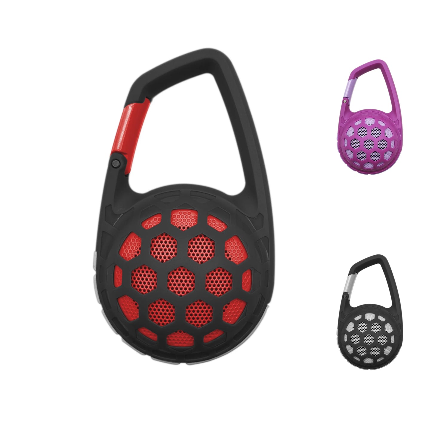 Portable Bluetooth Speaker 5W Output IPX4 Water-Resistant Wireless Sound Essential with Carabiner for Outdoor Activities Audio C