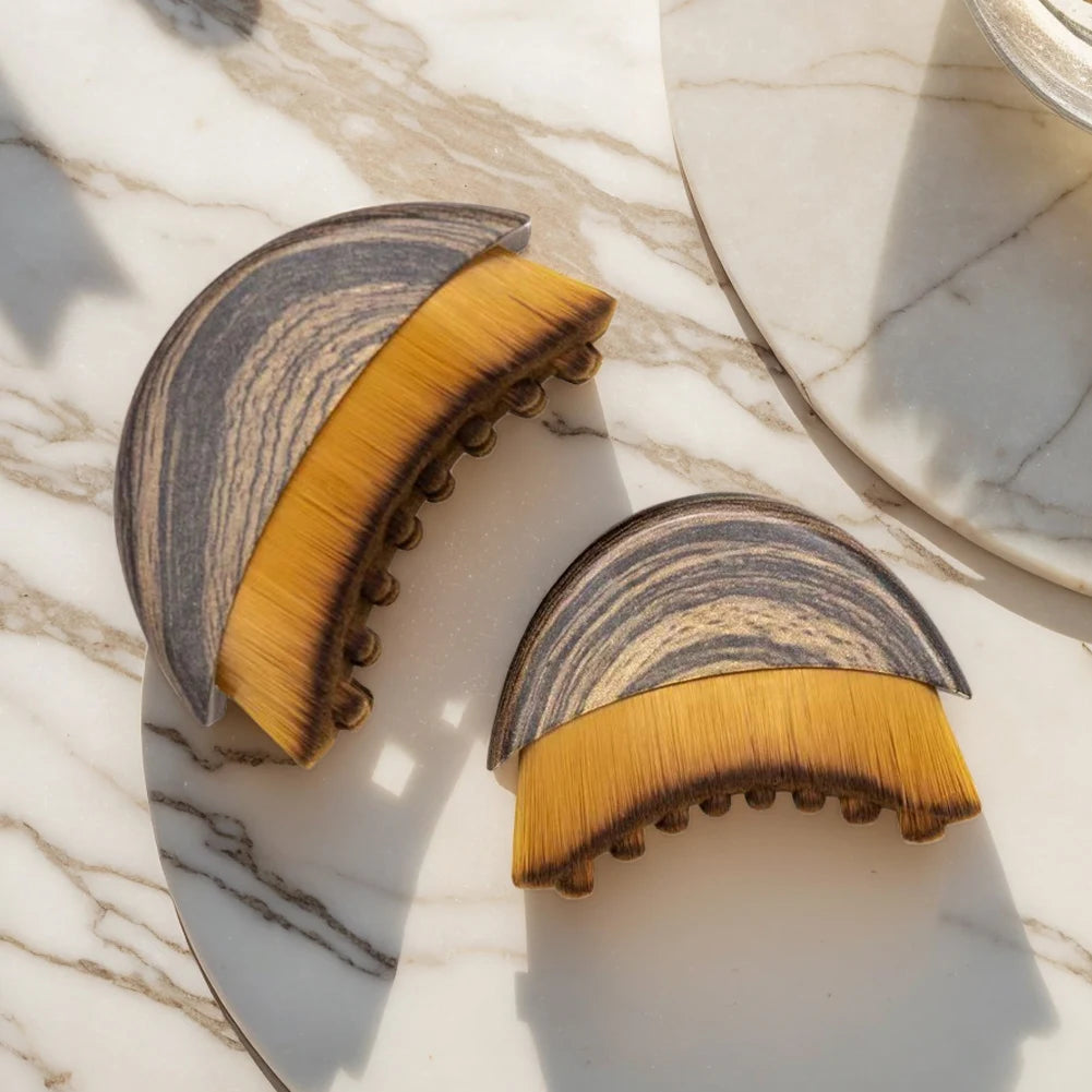 Portable Dry Brushing Face Brush Lymphatic Drainage Massager Neck Brush for Face Chin Sculpting