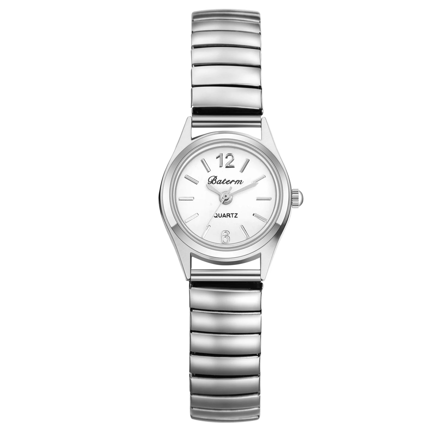 Elastic Strap Women's Watch Delicate Small Dial Waterproof Analog Quartz Digital Polka Dot Scale Fashion Women's Small Watch