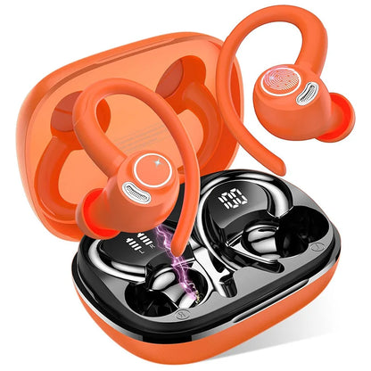 Wireless Sport Earbuds, 48H Battery, Hi-Fi Sound with Deep Bass, IP7 Waterproof for Running/Gym