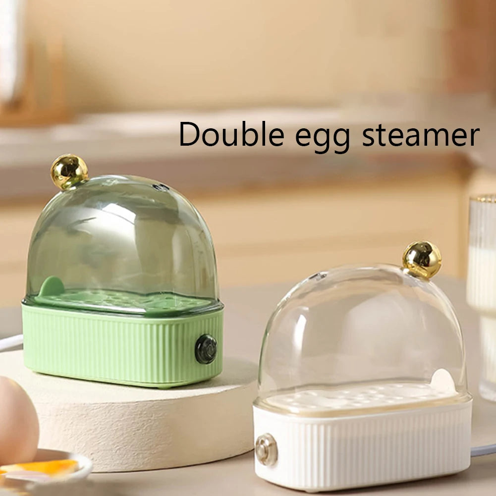 220V Electric Egg Boiler Poacher Automatic Power Off Mini Breakfast Machine Egg Cookers Food Steamer Breakfast Cooking Machine