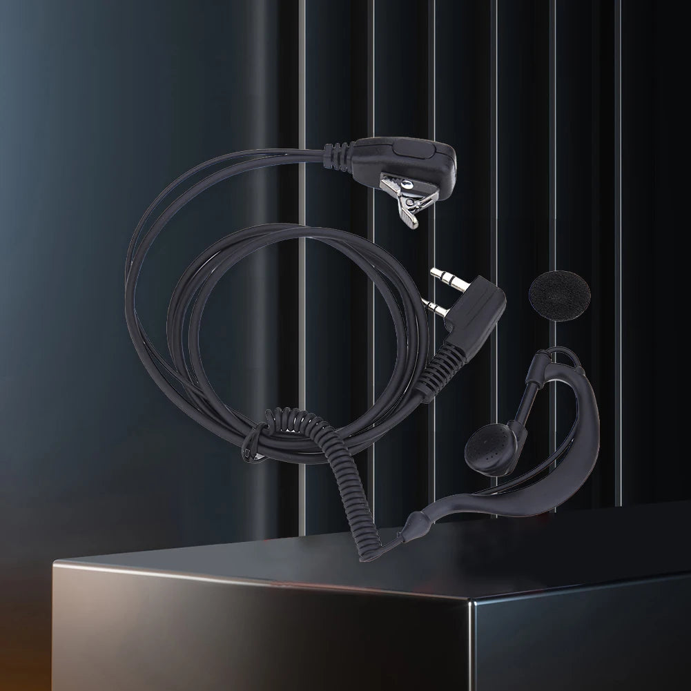 2Pin PTT MIC Earpiece Headset Interphone Earphone 3-10PCS Earpiece Walkie Talkie Headset with Microphone Walkie Talkie Headphone