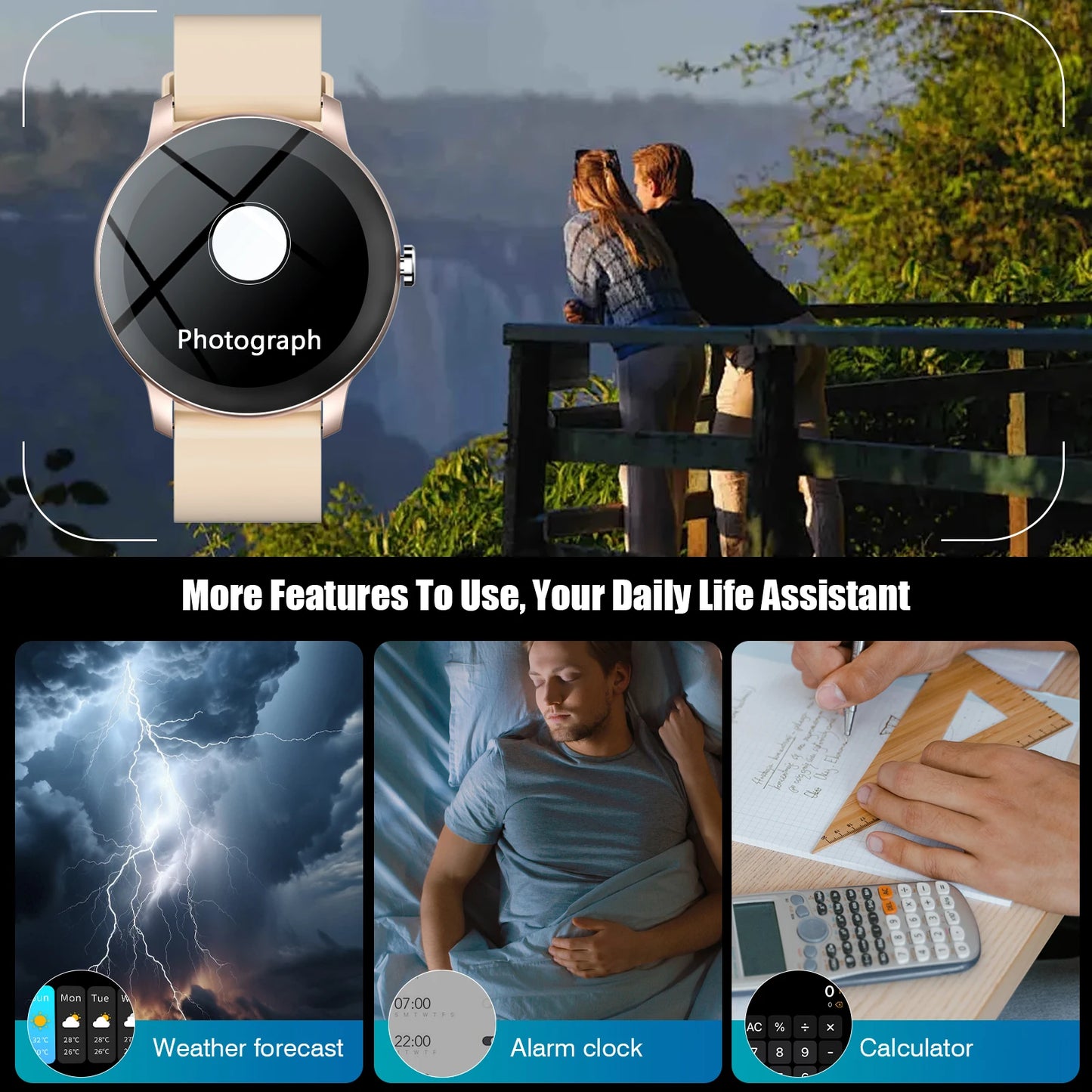 2025 Sports Smart Watch - Make Call Receive Message, Pedometer & Activity Monitoring
