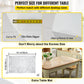 SucceBuy 1.5-2mm PVC Table Cloth Transparent Clear Desk Cover Protector Plastic Soft Glass Waterproof Oilproof for Dining Table