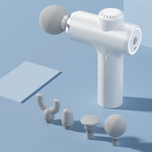 new generation portable 4-head mini wireless  massage towel with 6-stage adjustable massage/hot compress massage machine massage