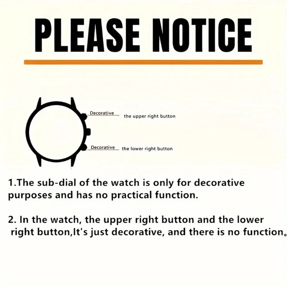 [Round Dial Quartz Men's Watch] A Stylish and Casual Men's Watch Quartz Movement| Ladies' Watch | Casual Watch | Business Watch