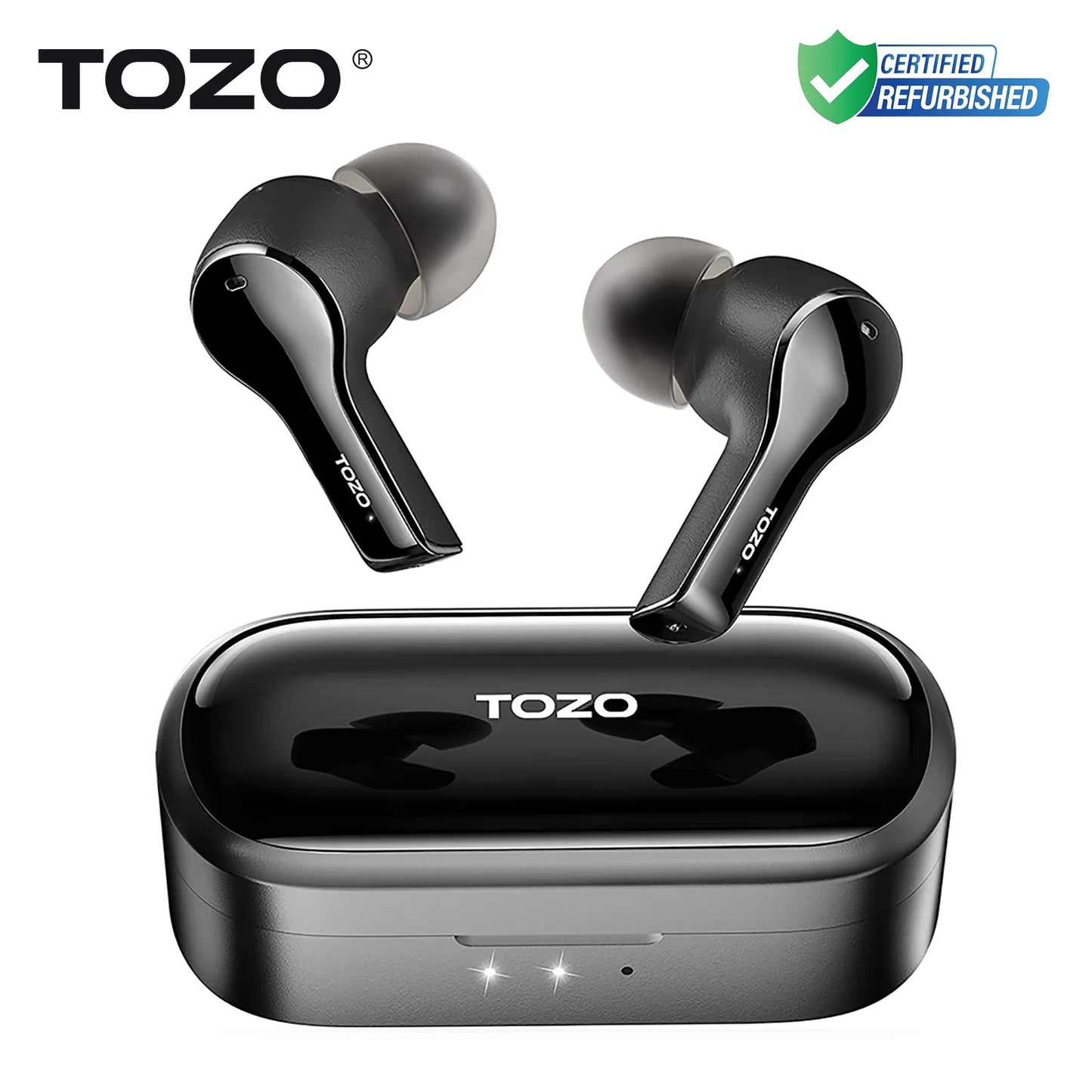Refurbished TOZO T9 True Wireless Earbuds ENC Calls AI Noise Cancelling with 4 Mics Headphones Deep Bass IPX7